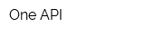 One API