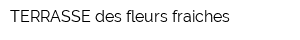 TERRASSE des fleurs fraiches