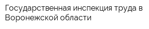 Государственная инспекция труда в Воронежской области