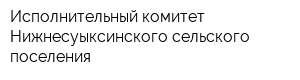 Исполнительный комитет Нижнесуыксинского сельского поселения