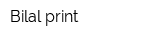Bilal print