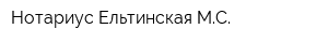 Нотариус Ельтинская МС