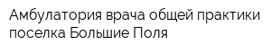 Амбулатория врача общей практики поселка Большие Поля
