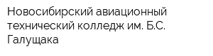 Новосибирский авиационный технический колледж им БС Галущака