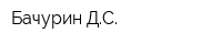 Бачурин ДС