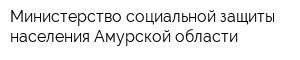 Министерство социальной защиты населения Амурской области