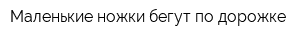 Маленькие ножки бегут по дорожке