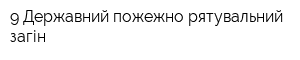 9 Державний пожежно-рятувальний загін