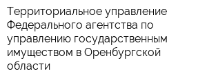 Территориальное управление Федерального агентства по управлению государственным имуществом в Оренбургской области