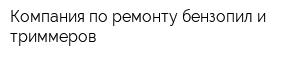 Компания по ремонту бензопил и триммеров