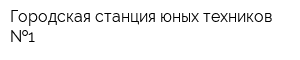 Городская станция юных техников  1