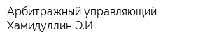 Арбитражный управляющий Хамидуллин ЭИ