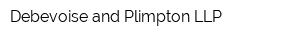 Debevoise and Plimpton LLP