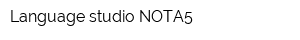 Language studio NOTA5