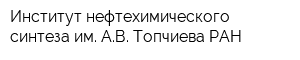 Институт нефтехимического синтеза им АВ Топчиева РАН
