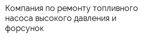 Компания по ремонту топливного насоса высокого давления и форсунок