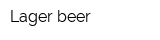 Lager beer