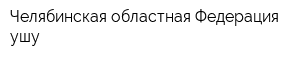 Челябинская областная Федерация ушу