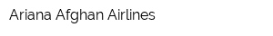 Ariana Afghan Airlines