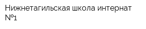 Нижнетагильская школа-интернат  1