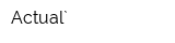 Actual`