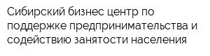 Сибирский бизнес-центр по поддержке предпринимательства и содействию занятости населения