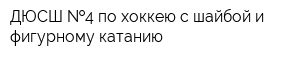ДЮСШ  4 по хоккею с шайбой и фигурному катанию