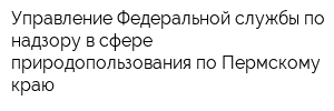 Управление Федеральной службы по надзору в сфере природопользования по Пермскому краю