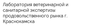 Лаборатория ветеринарной и санитарной экспертизы продовольственного рынка г Краснокамска