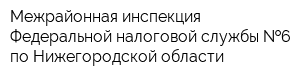Межрайонная инспекция Федеральной налоговой службы  6 по Нижегородской области