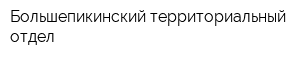 Большепикинский территориальный отдел