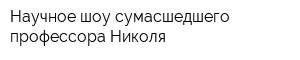 Научное шоу сумасшедшего профессора Николя