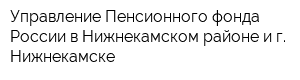 Управление Пенсионного фонда России в Нижнекамском районе и г Нижнекамске