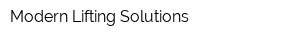 Modern Lifting Solutions