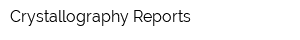 Crystallography Reports