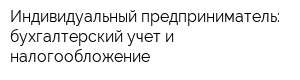 Индивидуальный предприниматель: бухгалтерский учет и налогообложение