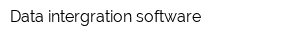 Data intergration software