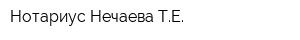 Нотариус Нечаева ТЕ