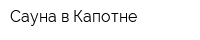 Сауна в Капотне