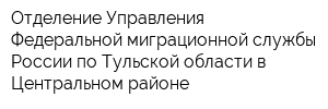 Отделение Управления Федеральной миграционной службы России по Тульской области в Центральном районе