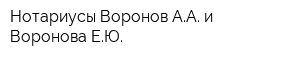 Нотариусы Воронов АА и Воронова ЕЮ