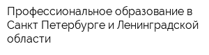 Профессиональное образование в Санкт-Петербурге и Ленинградской области
