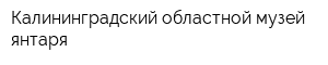 Калининградский областной музей янтаря