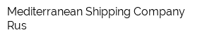 Mediterranean Shipping Company Rus