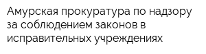 Амурская прокуратура по надзору за соблюдением законов в исправительных учреждениях