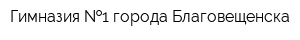 Гимназия  1 города Благовещенска