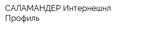 САЛАМАНДЕР Интернешнл Профиль