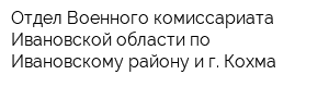 Отдел Военного комиссариата Ивановской области по Ивановскому району и г Кохма