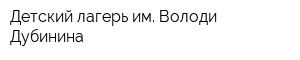 Детский лагерь им Володи Дубинина