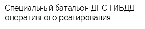 Специальный батальон ДПС ГИБДД оперативного реагирования